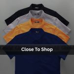 Premium Oxford Cotton Short Sleeve Shirt – Navy, Kathali, Ash & Black